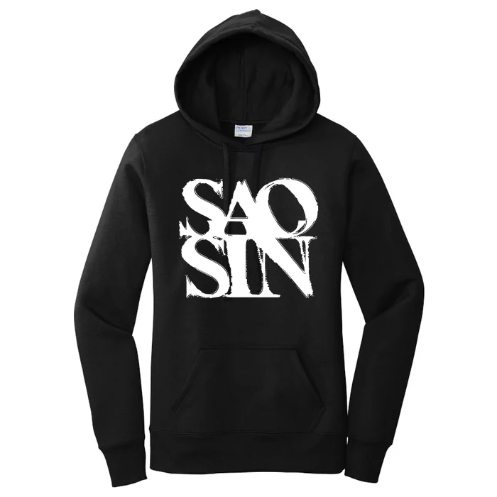 Martpunkshop Saosin Stacked Women's Pullover Hoodie