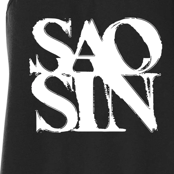 Martpunkshop Saosin Stacked Women's Racerback Tank