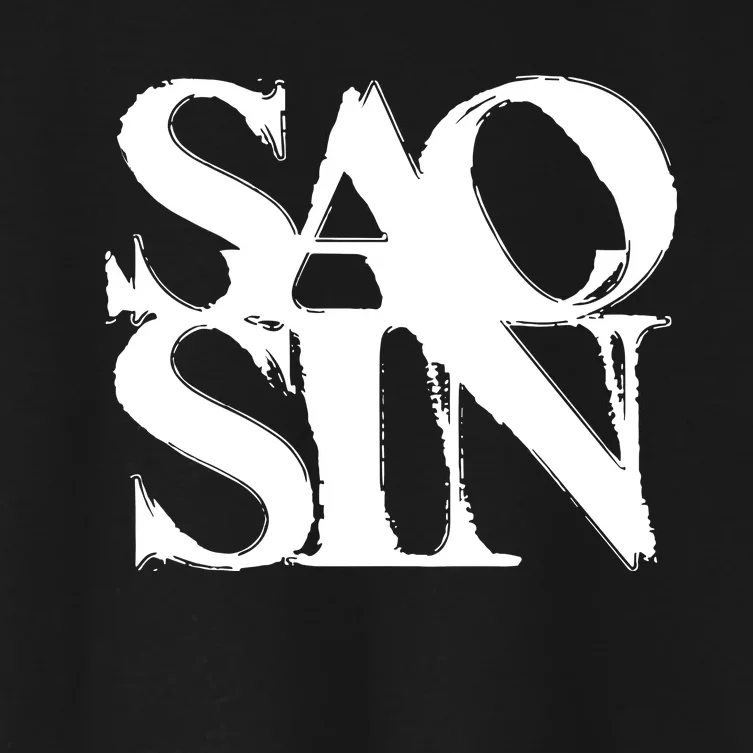 Martpunkshop Saosin Stacked Women's Crop Top Tee