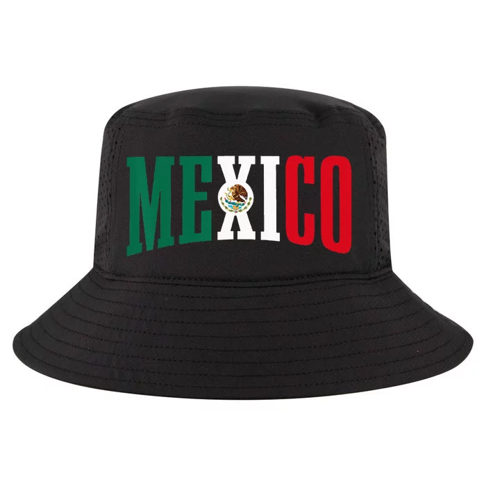 Mexico Sports Style Retro Mexican Flag Pride Cool Comfort Performance Bucket Hat