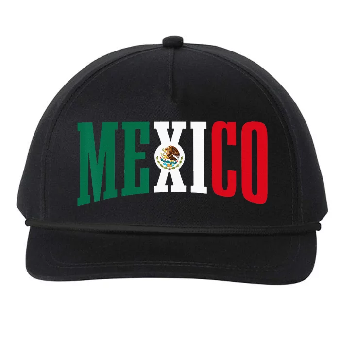 Mexico Sports Style Retro Mexican Flag Pride Snapback Five-Panel Rope Hat