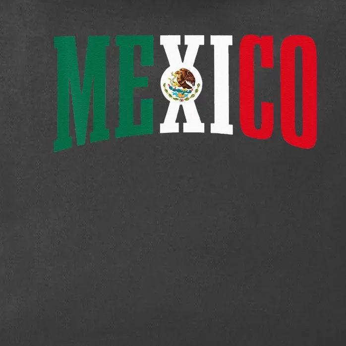 Mexico Sports Style Retro Mexican Flag Pride Zip Tote Bag