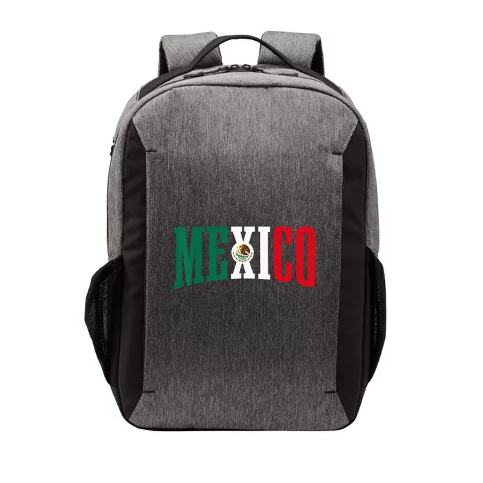 Mexico Sports Style Retro Mexican Flag Pride Vector Backpack