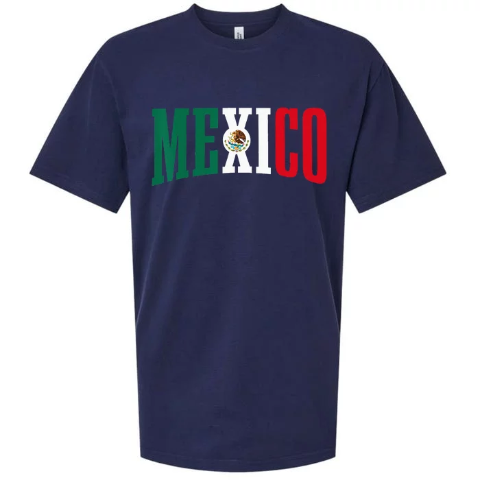 Mexico Sports Style Retro Mexican Flag Pride Sueded Cloud Jersey T-Shirt