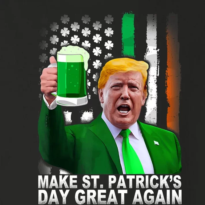 Make Saint St PatrickS Day Great Again Funny Trump Toddler Long Sleeve Shirt