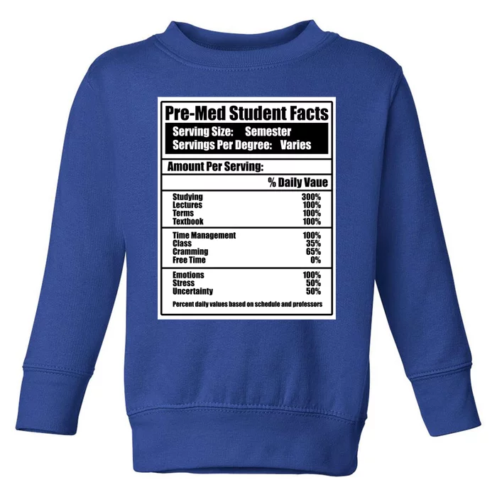 Med School Student Facts Medical Doctor Graduation Graphic Gift Toddler Sweatshirt