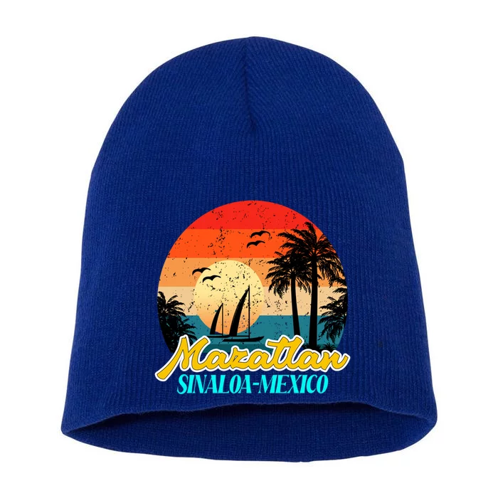 Mazatlan Souvenirs Sinaloa Mexico Vacation Vacay Mode Cute Gift Short Acrylic Beanie