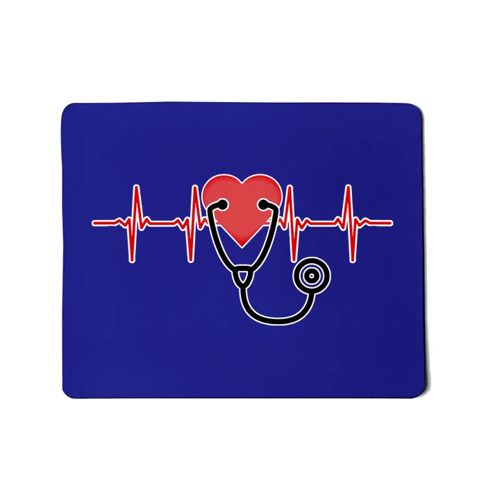 Med School Student Heartbeat Medical Graduate Doctor Graphic Cool Gift Mousepad