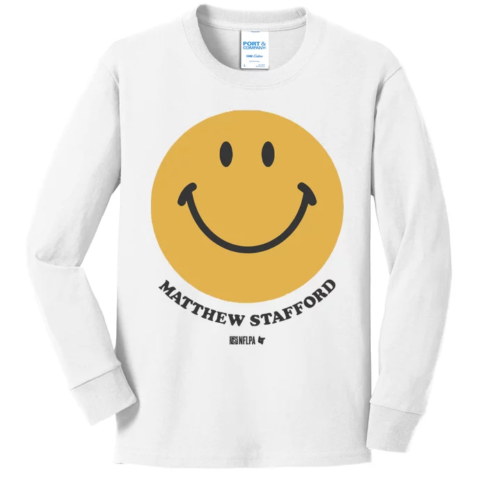 Matthew Stafford Smile Kids Long Sleeve Shirt