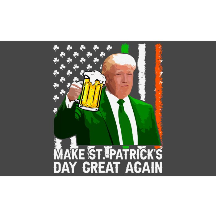 Make Saint St Patricks Day Great Again Funny Trump Bumper Sticker