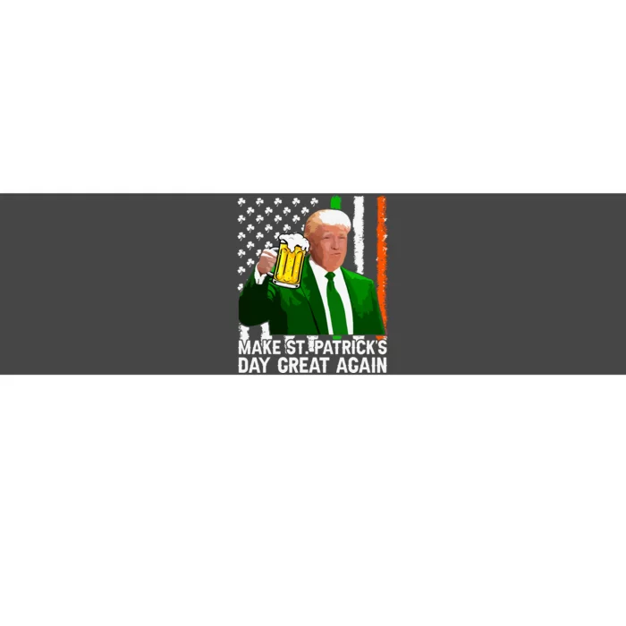 Make Saint St Patricks Day Great Again Funny Trump Bumper Sticker