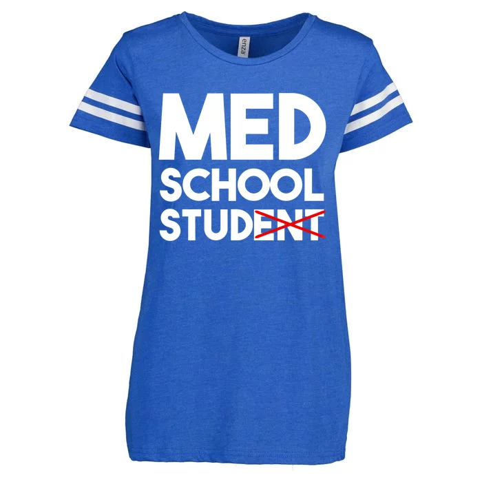 Med School Student Stud Funny Medical School Doctor Cute Gift Enza Ladies Jersey Football T-Shirt