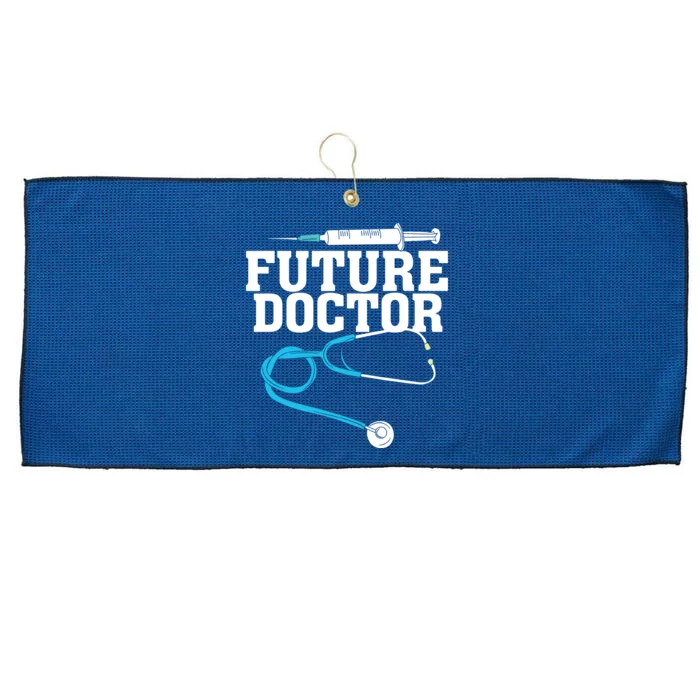 Medical School Student Funny Future Doctor In Training Large Microfiber Waffle Golf Towel