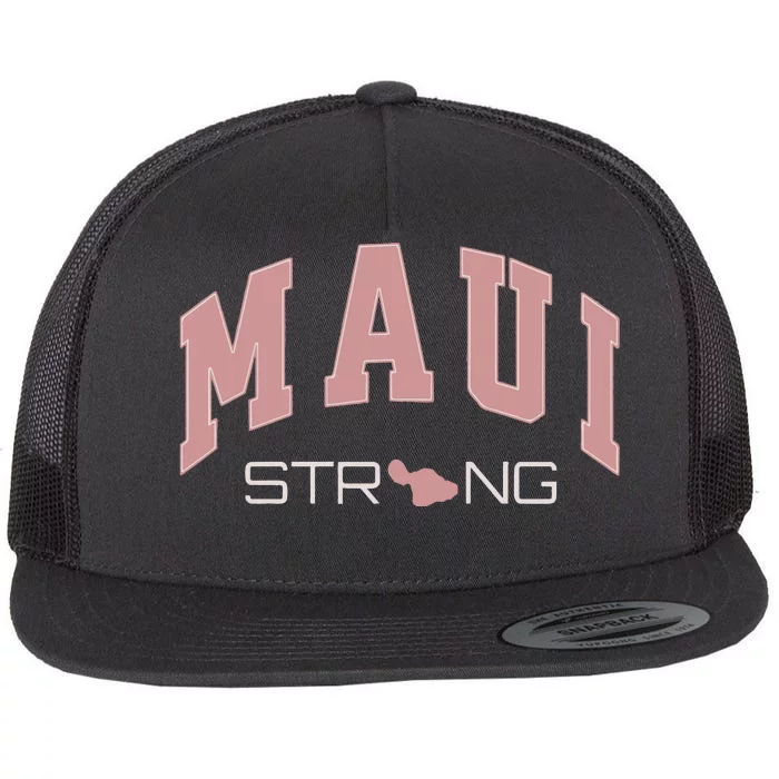 Maui Strong Support Lahaina Hawaii Flat Bill Trucker Hat