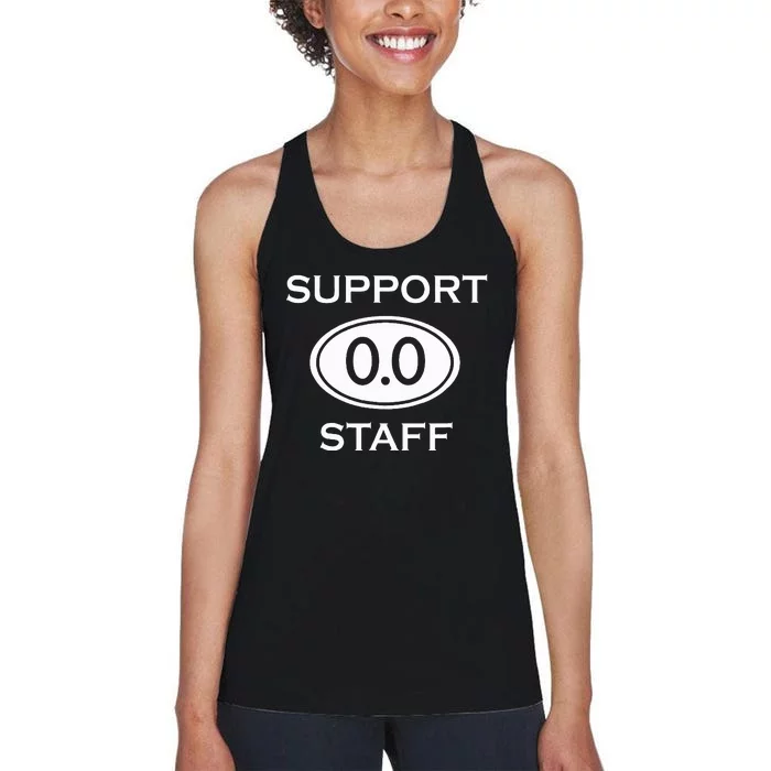 Marathon Support Staff 0.0 Marathoner Women's Racerback Tank