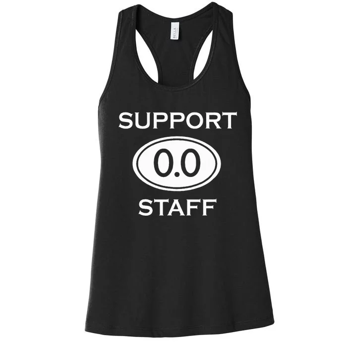 Marathon Support Staff 0.0 Marathoner Women's Racerback Tank