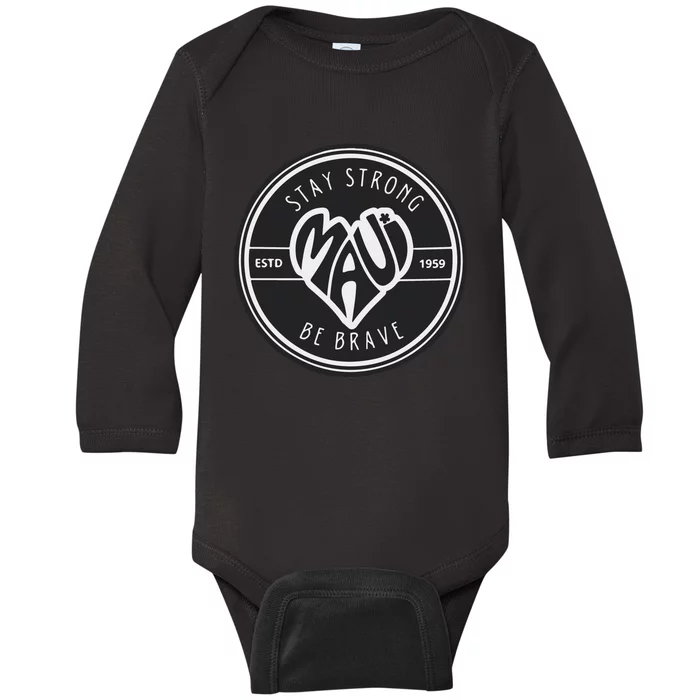 Maui Strong Sea Turtles Lahaina Baby Long Sleeve Bodysuit