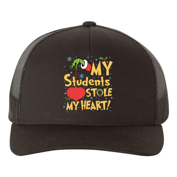 My Students Stole My Heart Christmas School Teacher Yupoong Adult 5-Panel Trucker Hat