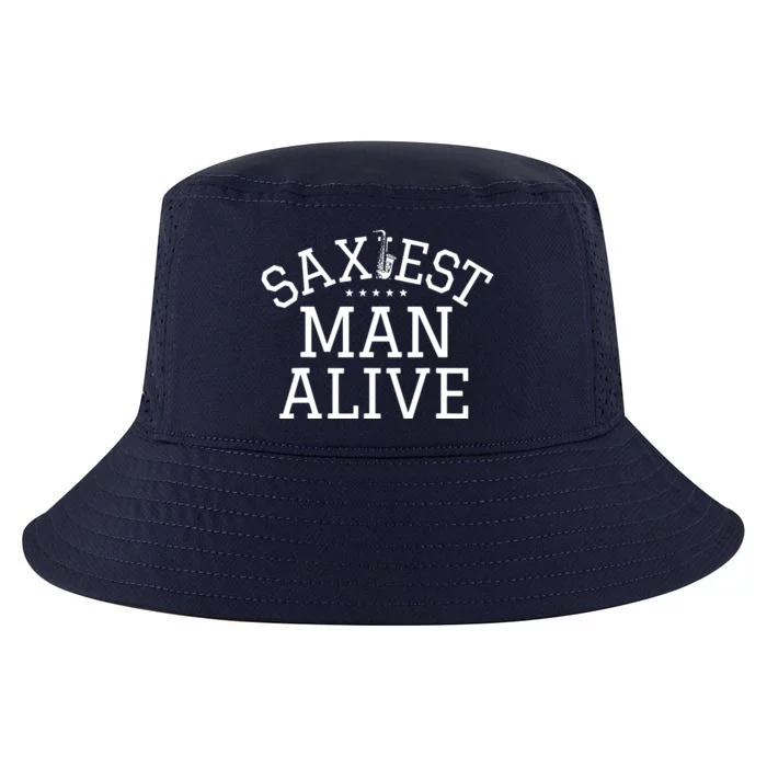 Men Saxophonist Saxist Sax Saxiest Man Saxophone Cool Comfort Performance Bucket Hat