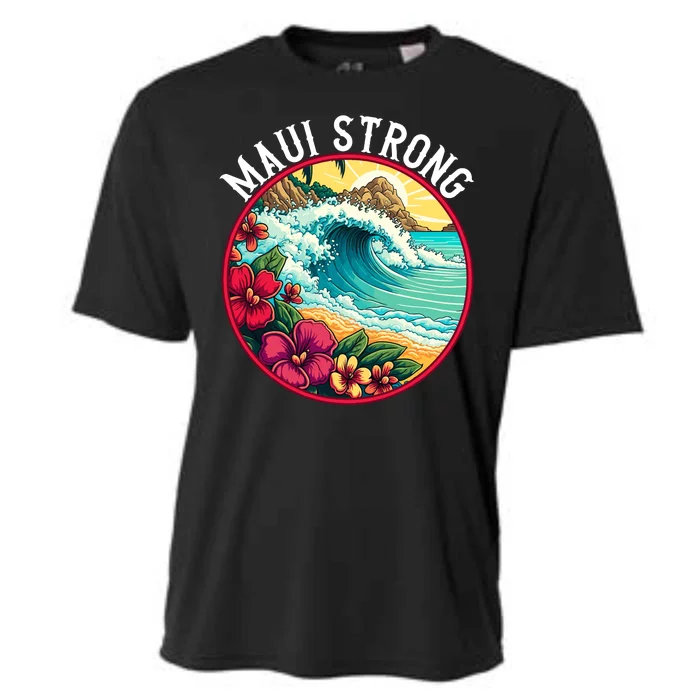 Maui Strong Support For Hawaii Fire Victims Hawaii Fires Lahaina Fires Cooling Performance Crew T-Shirt