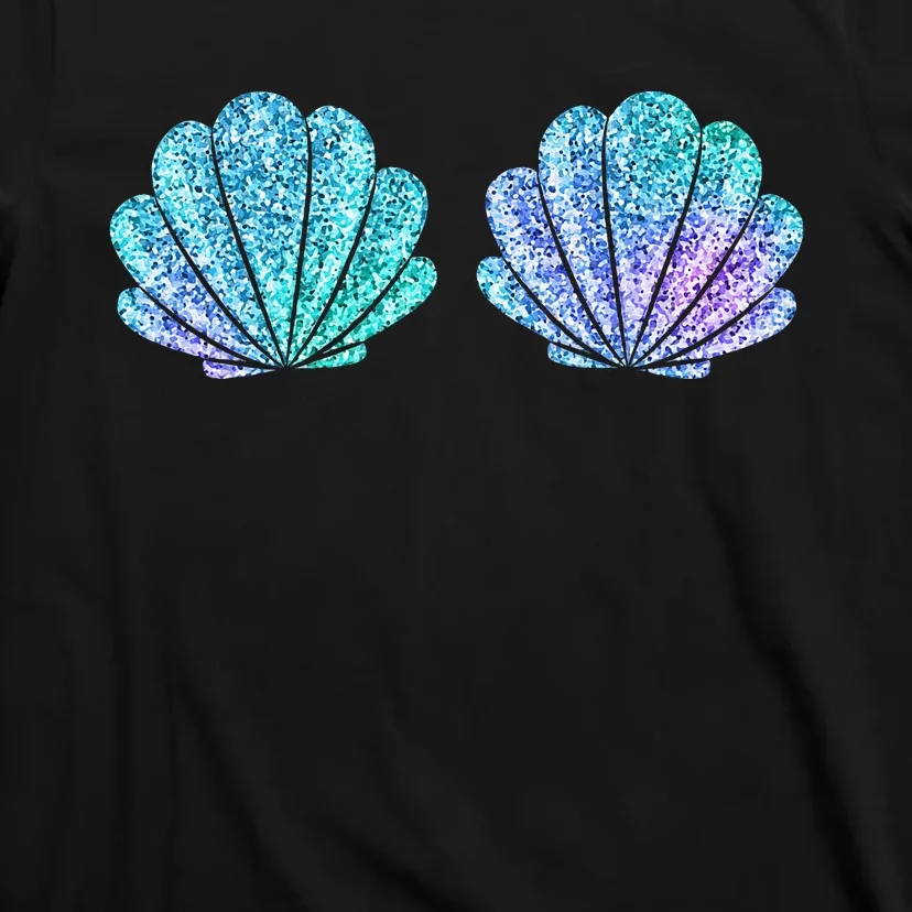 Mermaid Sea Shell Bra Halloween Costume Tops T-Shirt