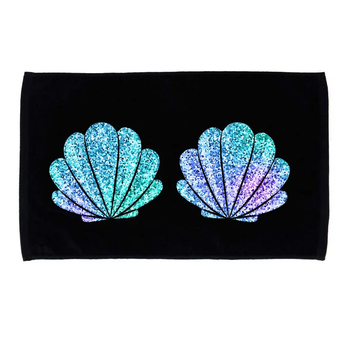 Mermaid Sea Shell Bra Halloween Costume Tops Microfiber Hand Towel