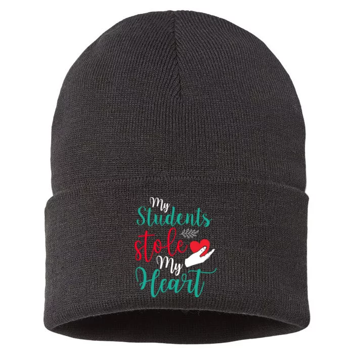 My Students Stole My Heart On Valentines Day Sustainable Knit Beanie