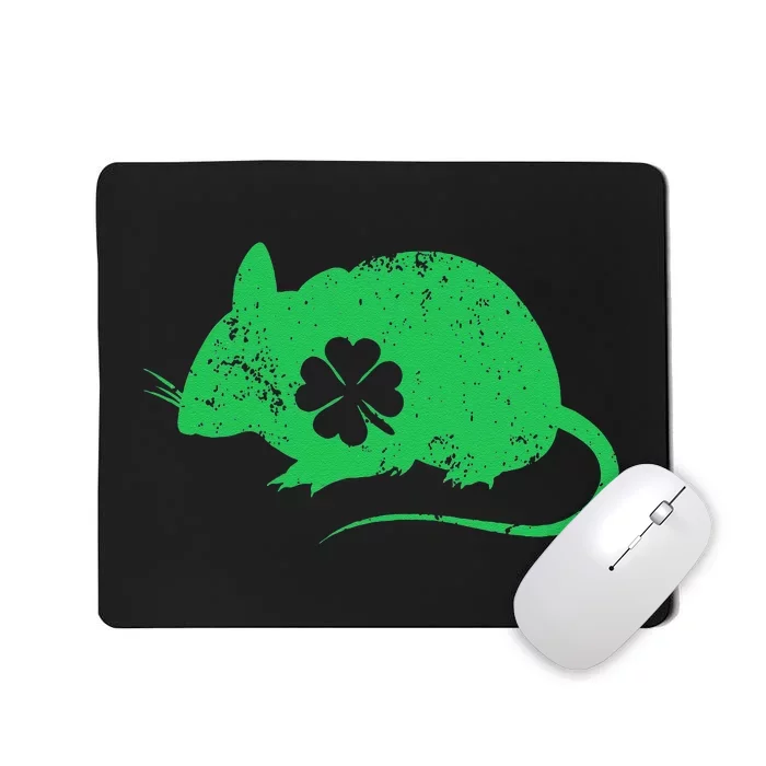 Mice Shamrock St. Patrick's Day Saint Paddy's Mice Lover Mousepad