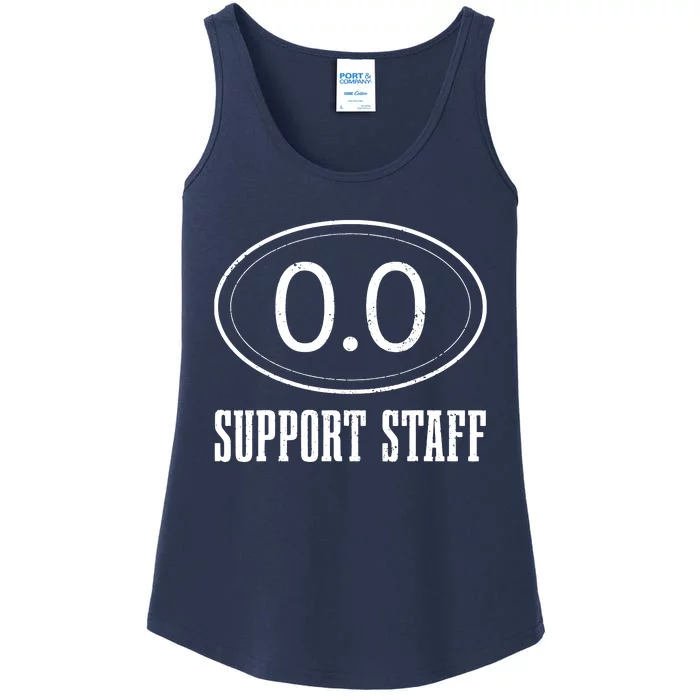 Marathon Support Staff 00 Funny Marathoner Runner Ladies Essential Tank