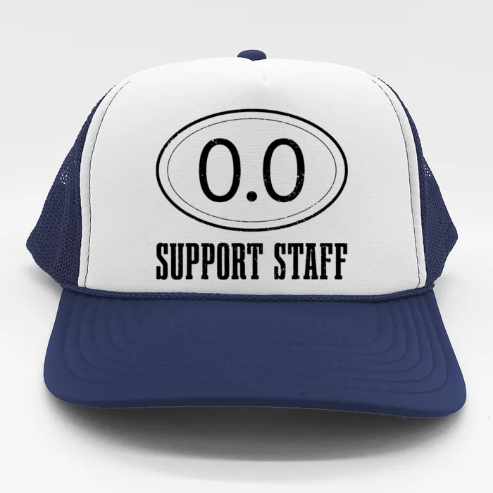 Marathon Support Staff 00 Funny Marathoner Runner Trucker Hat