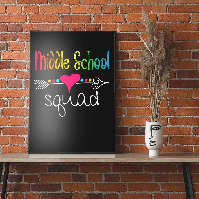 Middle School Squad Teacher Student Team Back To School Poster