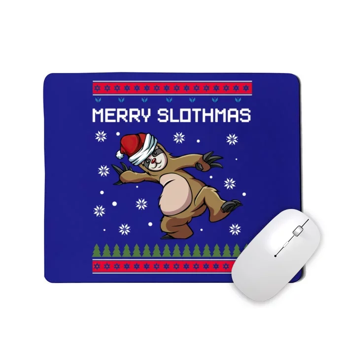 Merry Slothmas Sloth Animal Christmas Gift Mousepad