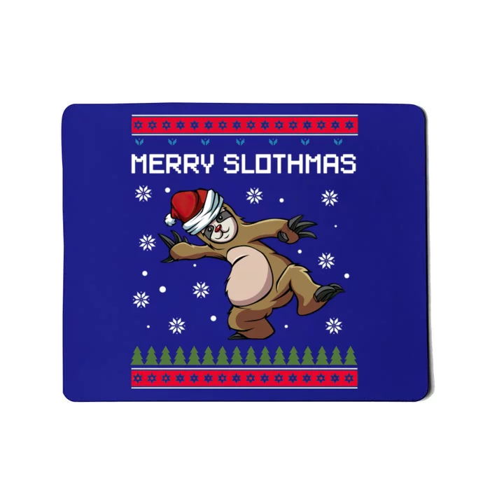 Merry Slothmas Sloth Animal Christmas Gift Mousepad