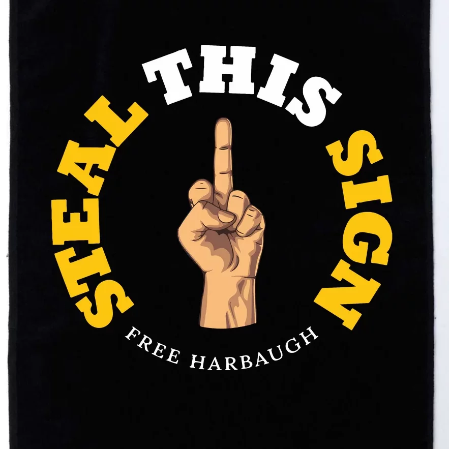 Michigan Sign Stealing Football Fan Go Blue Free Harbaugh Platinum Collection Golf Towel