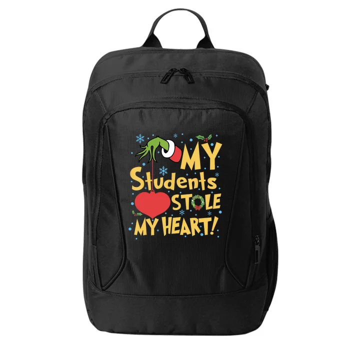 My Students Stole My Heart Christmas School Teacher City Backpack