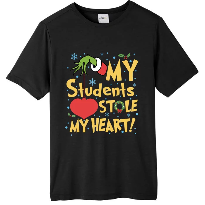 My Students Stole My Heart Christmas School Teacher ChromaSoft Performance T-Shirt