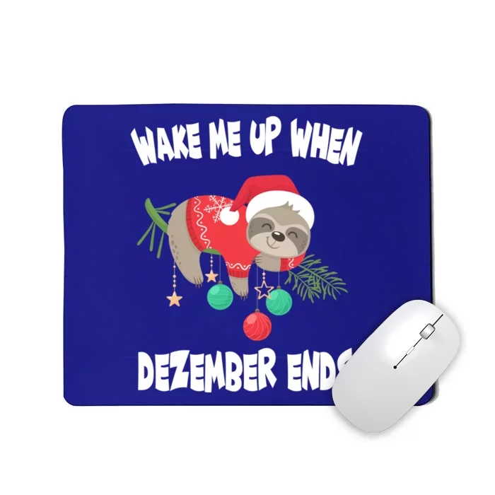 Merry Slothmas Sloth Christmas Gift Mousepad