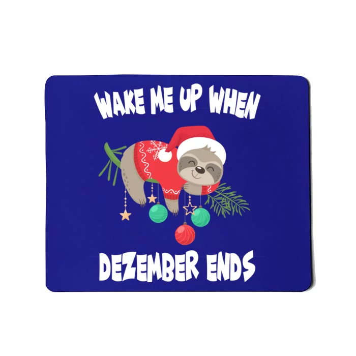 Merry Slothmas Sloth Christmas Gift Mousepad