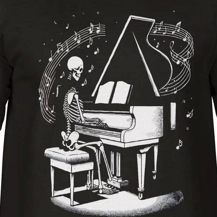 Musician Skeleton Skeleton Player Piano Halloween Music Comfort Colors T-Shirt