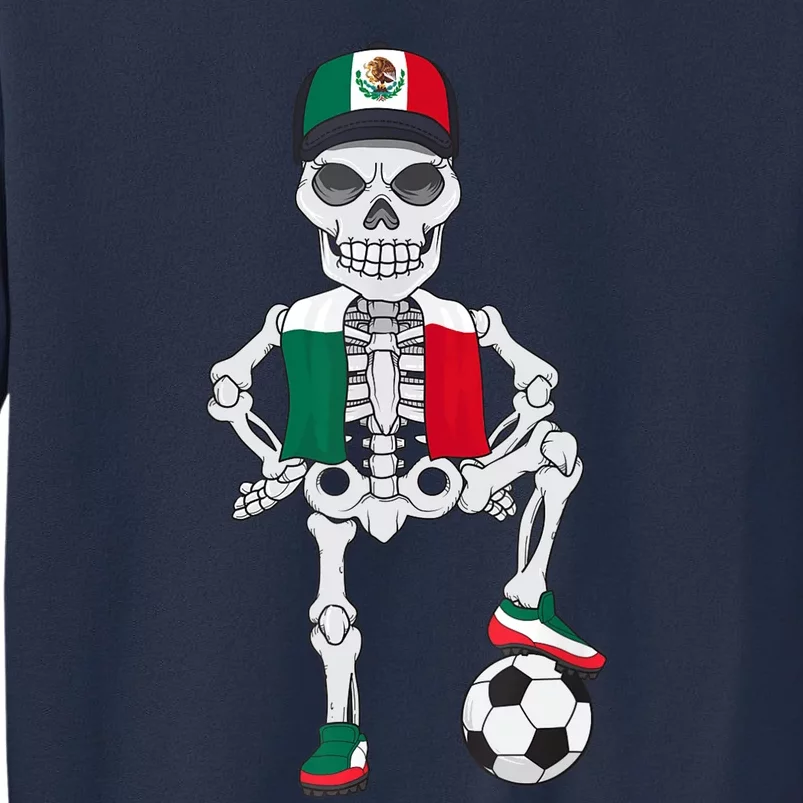 Mexico Soccer Skeleton Fan Team Sweatshirt