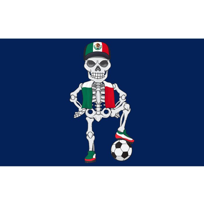 Mexico Soccer Skeleton Fan Team Bumper Sticker