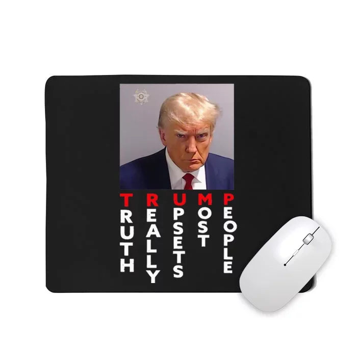 Mug Shot Trump Never Surrender Pro Trump Mousepad