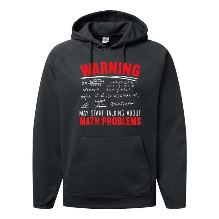 May Start Talking About Math Problems Mathematicians Performance Fleece Hoodie