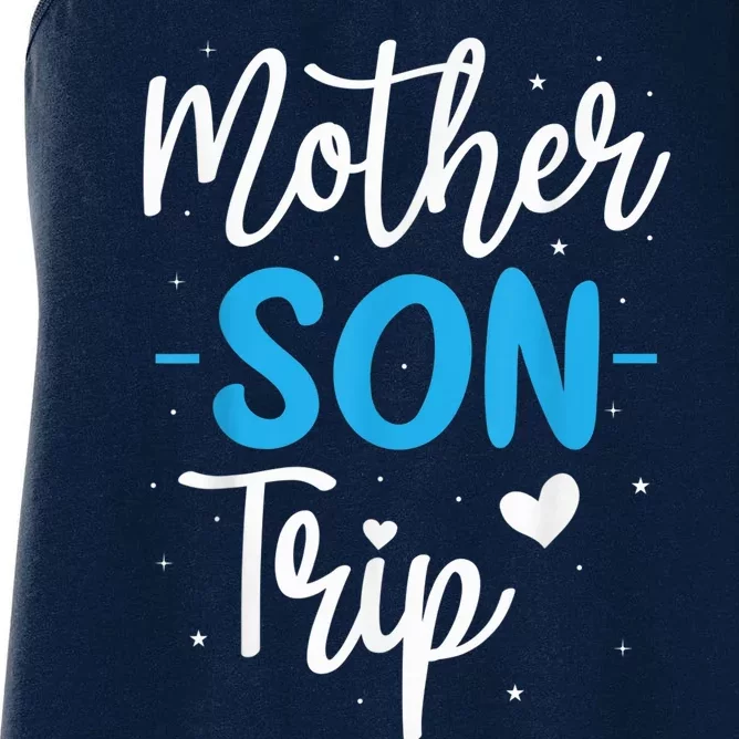 Mother Son Trip Summer Family Vacation Trip Cruise Beach Women's Racerback Tank