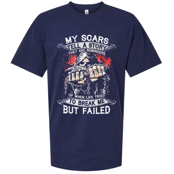 My Scars Tell A Story They Are Reminders Sueded Cloud Jersey T-Shirt