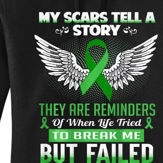 My Scars Tell A Story Kidney Disease Awareness Women's Pullover Hoodie