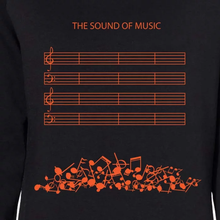 Music Sheet The Sound Of Silence Musical Notes Musician Gift Womens California Wash Sweatshirt