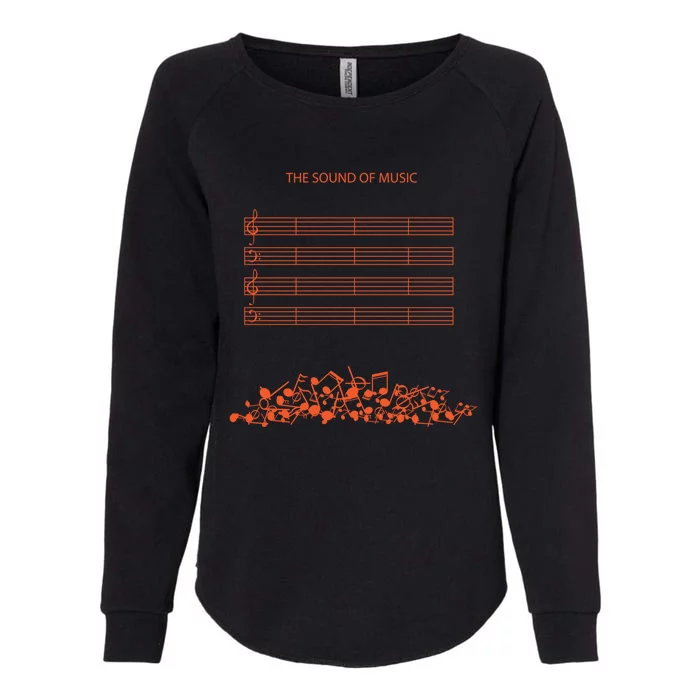 Music Sheet The Sound Of Silence Musical Notes Musician Gift Womens California Wash Sweatshirt