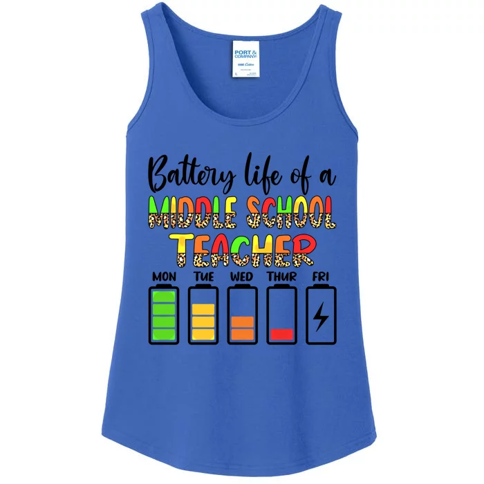 Middle School Teacher Battery Life Middle School Teachers Gift Ladies Essential Tank