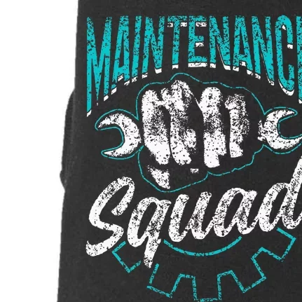 Maintenance Squad Technician Worker Maintenance Man Doggie 3-End Fleece Hoodie